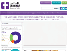 Tablet Screenshot of catholiccharitiesjoliet.org